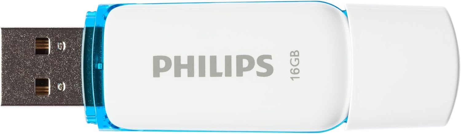 Philips Snow Edition 2.0 USB flash drive 16 GB voor PC, laptop, computer gegevensopslag, leessnelheid tot 21 MB/s - NLMAX