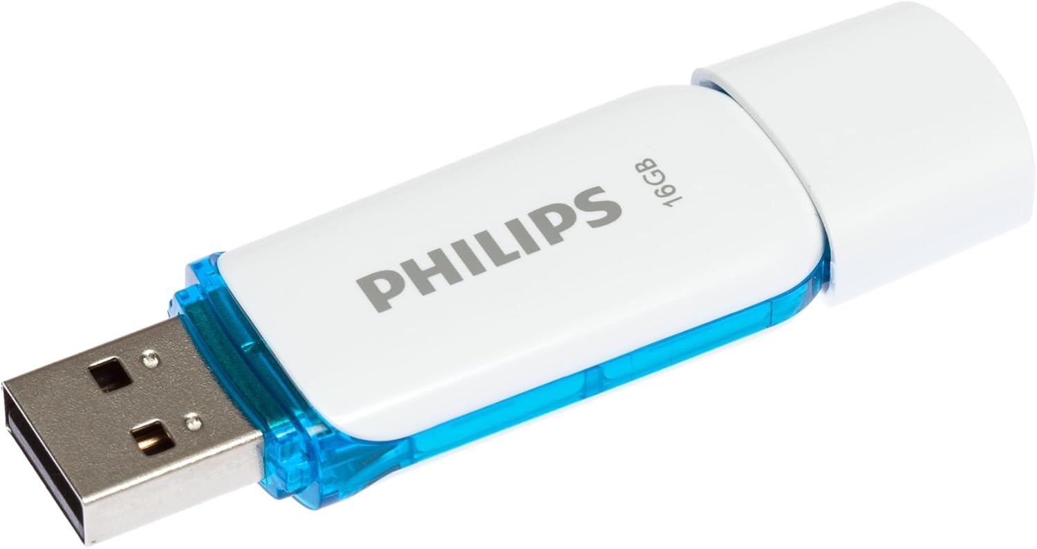 Philips Snow Edition 2.0 USB flash drive 16 GB voor PC, laptop, computer gegevensopslag, leessnelheid tot 21 MB/s - NLMAX