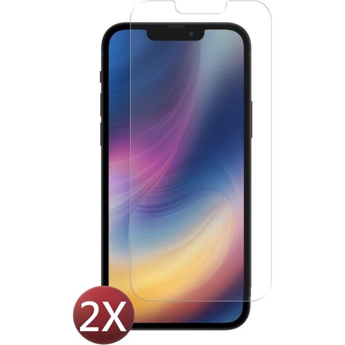 iPhone 12 PRO Screenprotector glas - extra strek en helder Beschermglas - 2 stuks - NLMAX