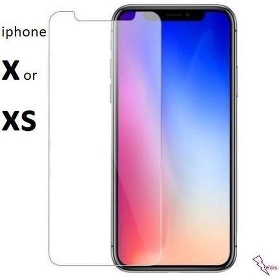 iPhone X Screenprotector glas - extra strek en helder Beschermglas - 2 stuks - NLMAX