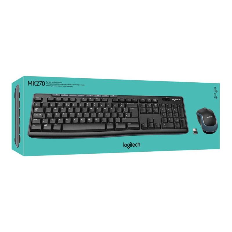 Logitech MK270 Toetsenbord en muis set Wireless Combo - Qwerty - NLMAX