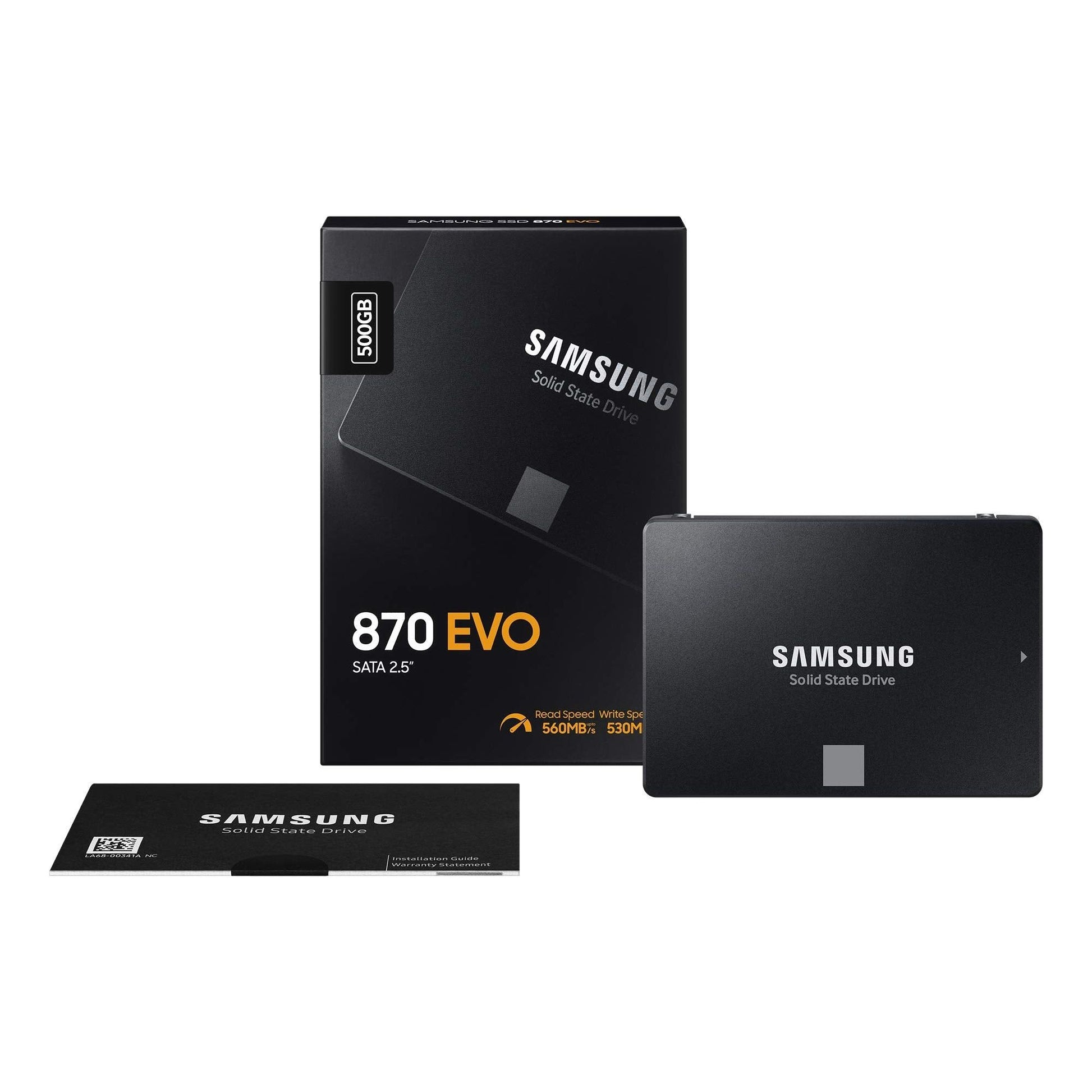 SAMSUNG 870 EVO 500GB 2.5 Inch SATA III Internal SSD (MZ-77E500B/EU) - NLMAX