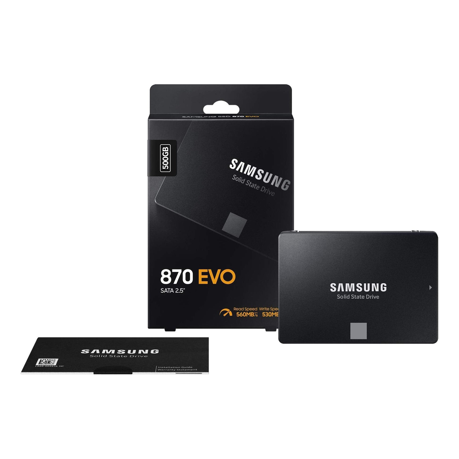 SAMSUNG 870 EVO 500GB 2.5 Inch SATA III Internal SSD (MZ-77E500B/EU) - NLMAX