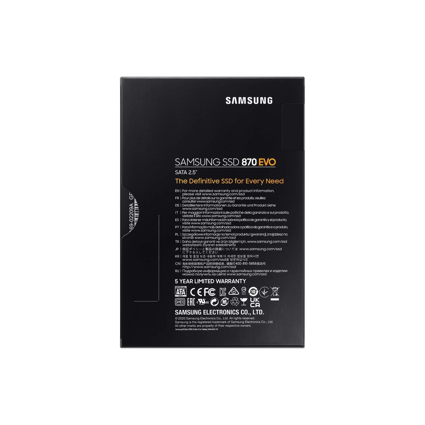 SAMSUNG 870 EVO 500GB 2.5 Inch SATA III Internal SSD (MZ-77E500B/EU) - NLMAX