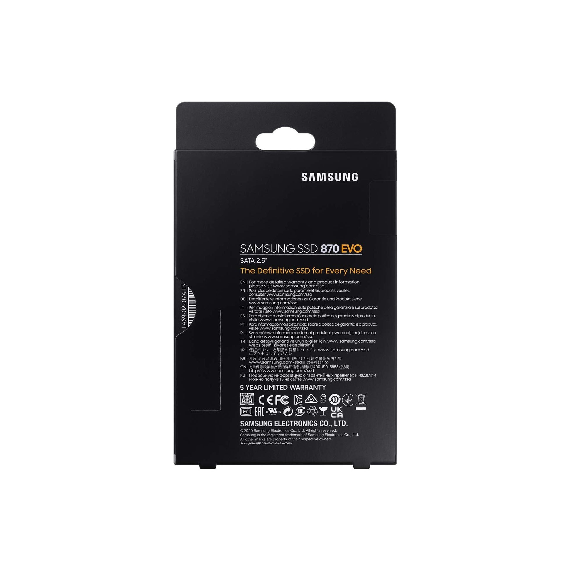 SAMSUNG 870 EVO 500GB 2.5 Inch SATA III Internal SSD (MZ-77E500B/EU) - NLMAX