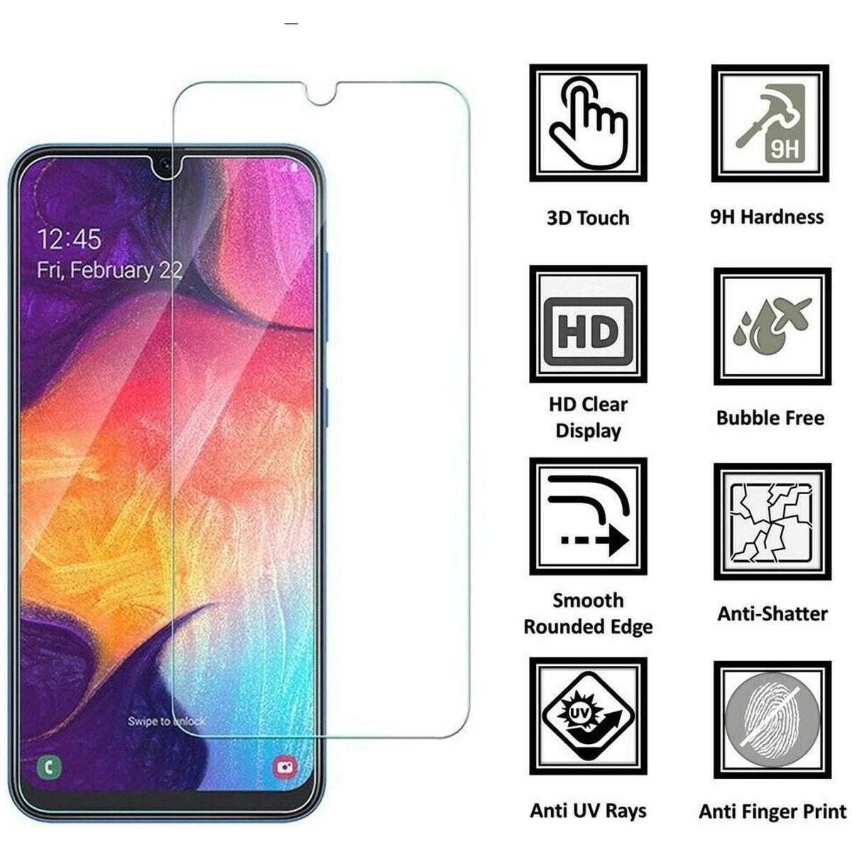 Samsung A51 Screenprotector glas - extra strek en helder Beschermglas - 2 stuks - NLMAX