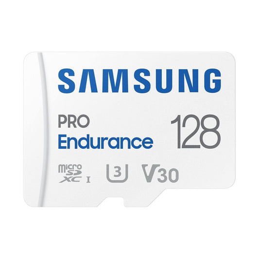 Samsung PRO Endurance microSD-geheugenkaart, 128GB microSDXC UHS-I U3 100MB/s Video Monitoring Memory Card met Adapter, MB-MJ128KA - NLMAX