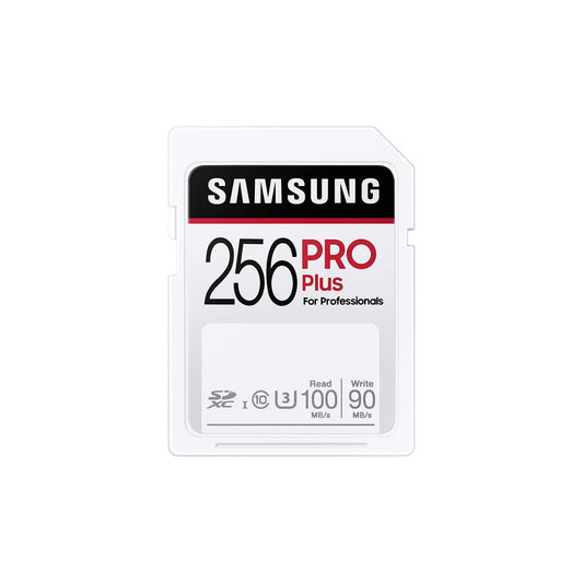 Samsung PRO Plus 256GB SDXC UHS-I U3 100MB/s Full HD & 4K UHD geheugenkaart (MB-SD256H/EU) - NLMAX