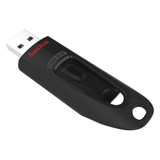 SanDisk Ultra USB 3.0-Flashdrive 64 GB (Overdrachtssnelheden Tot 130 MB/s, SanDisk SecureAccess-Software, Met 128-Bit AES-Versleuteling, RescuePRO Deluxe Software) - NLMAX